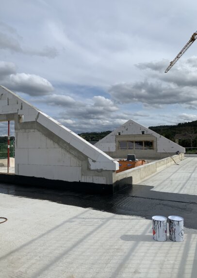 Dachstuhl vom Neubau Einfamilienhaus in Bad Münstereifel (NRW)
