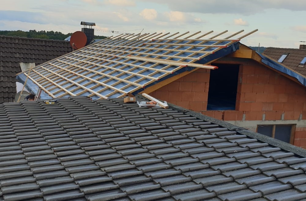 Dachstuhl vom Anbau eines Einfamilienhauses in Osnabrück (Niedersachsen)