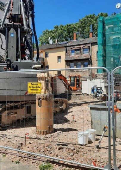 Gründung vom Neubau eines Mehrfamilienhauses in Mannheim (Baden-Württemberg)